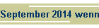 September 2014 wenners/