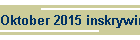 Oktober 2015 inskrywings/